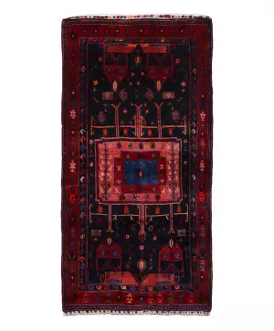 Persian-One of a Kind Gholtogh Navy - 4' 2'' x 8' 3''
