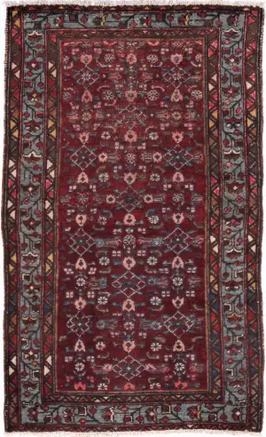 Persian-One of a Kind Hamedan Brown - 3' 5'' x 5' 8''