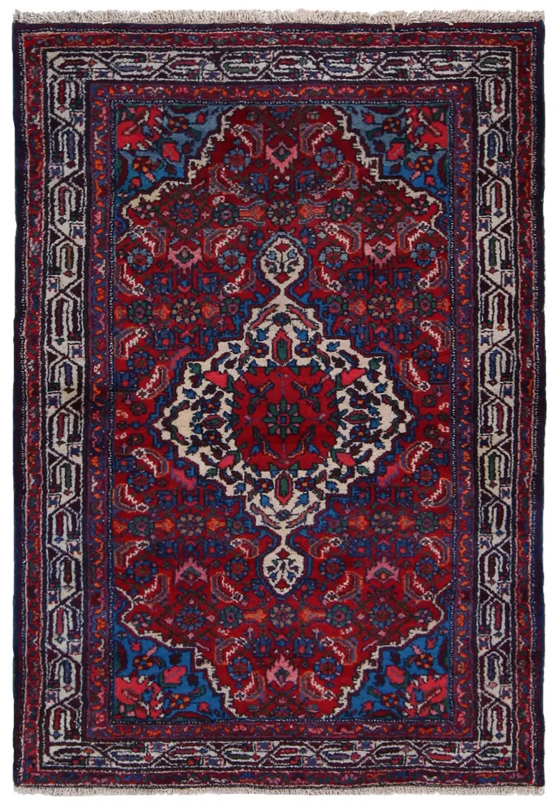 Persian-One of a Kind Hamedan Ivory  -  3' 7'' x  5' 3''