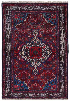 Persian-One of a Kind Hamedan Ivory - 3' 7'' x 5' 3''