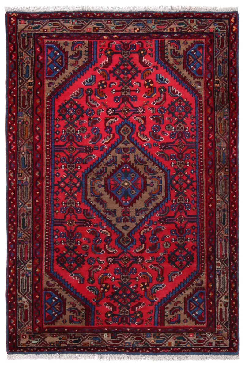 Persian-One of a Kind Hamedan Red  -  3' 5'' x  5' 1''