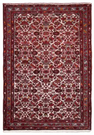 Persian-One of a Kind Hamedan Red - 3' 5'' x 4' 11''