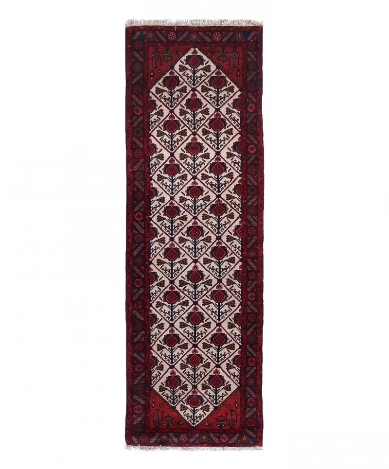 Persian-One of a Kind Hamedan Navy  -  3' 1'' x  9' 9''