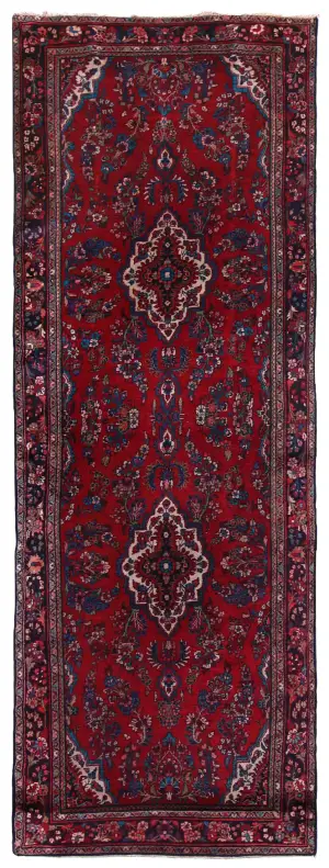 Persian-One of a Kind Hamedan Navy - 4' 8'' x 12' 8''