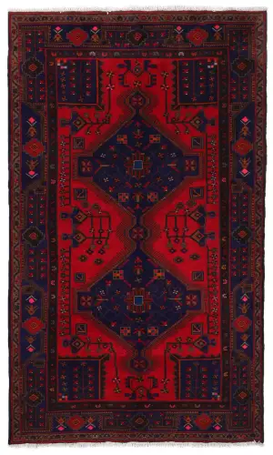 Persian-One of a Kind Hamedan Red - 5' 2'' x 8' 10''