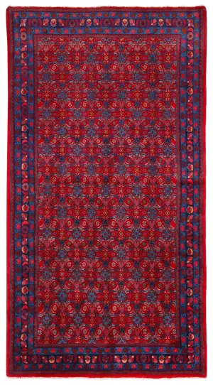 Persian-One of a Kind Hamedan Red - 4' 10'' x 9' 1''