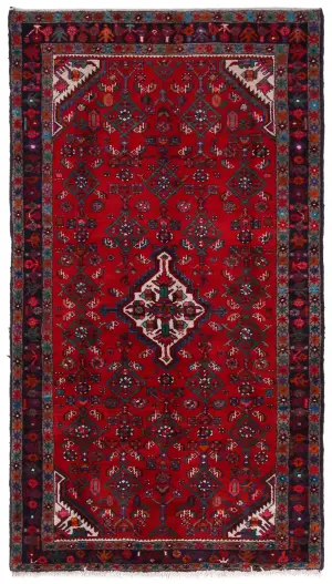 Persian-One of a Kind Hamedan Navy - 4' 9'' x 8' 7''