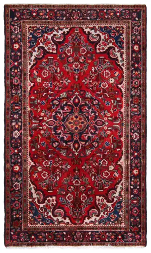 Persian-One of a Kind Hamedan Navy - 5' 4'' x 8' 5''