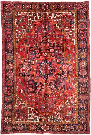 Persian-One of a Kind Heriz Red - 8' 1'' x 12' 2''