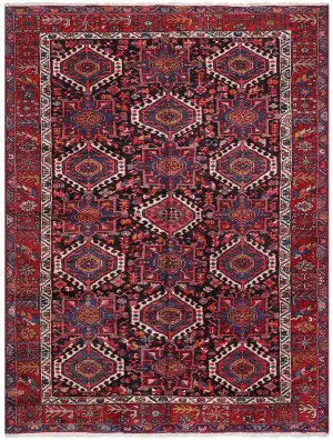 Persian-One of a Kind Karajeh Navy/Rust - 7' 1'' x 11'