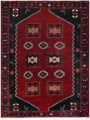 Persian-One of a Kind Kelardasht Red/Black - 7' 5'' x 10' 2''