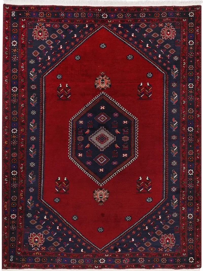 Persian-One of a Kind Kelardasht Rust/Navy  -  7' 4'' x  10' 