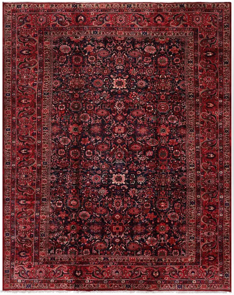 Persian-One of a Kind Mahal Navy/Red  -  10' 10'' x  13' 7''