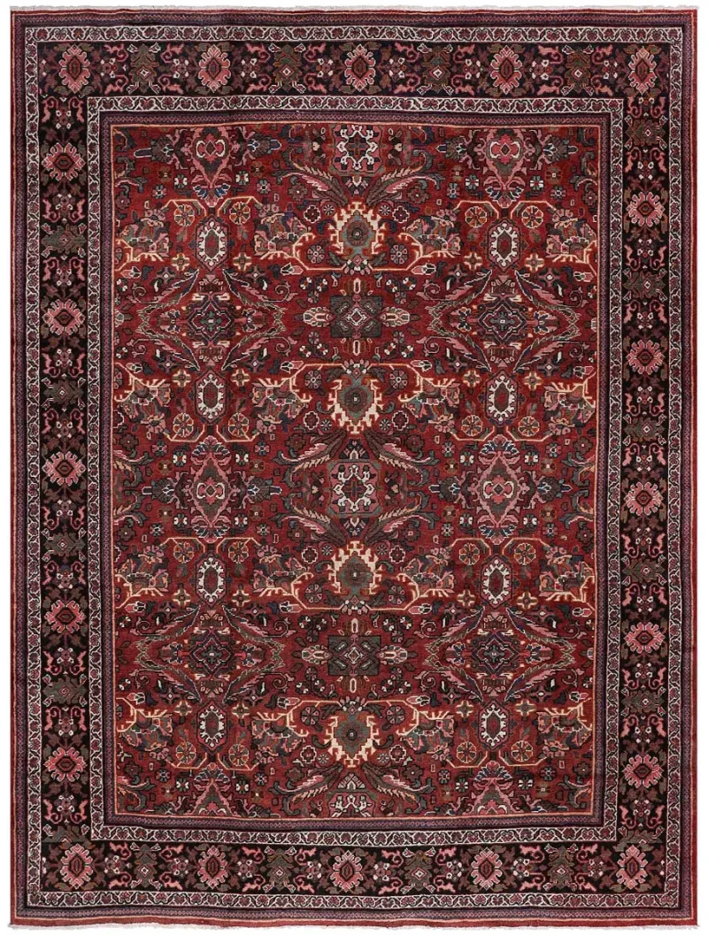 Persian-One of a Kind Mahal Red/Black  -  10' 3'' x  13' 5''