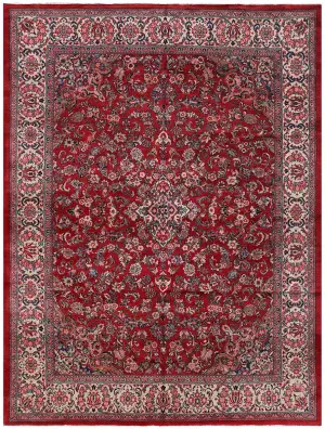 Persian-One of a Kind Mahal Red/Ivory - 10' 4'' x 13' 9''