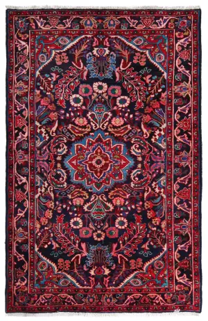 Persian-One of a Kind Mahal Navy - 5' 3'' x 8' 3''