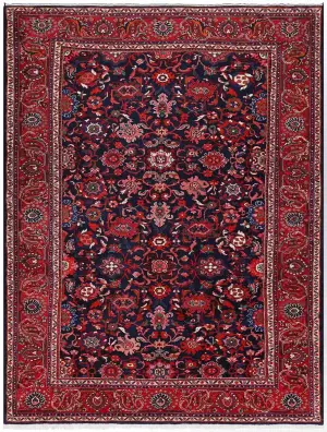 Persian-One of a Kind Mahal Navy/Red - 7' 5'' x 10' 2''
