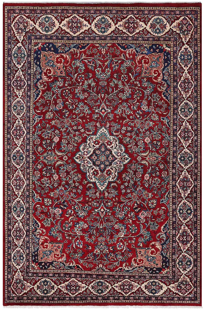 Persian-One of a Kind Mahal Red/Navy  -  7' 2'' x  10' 10''