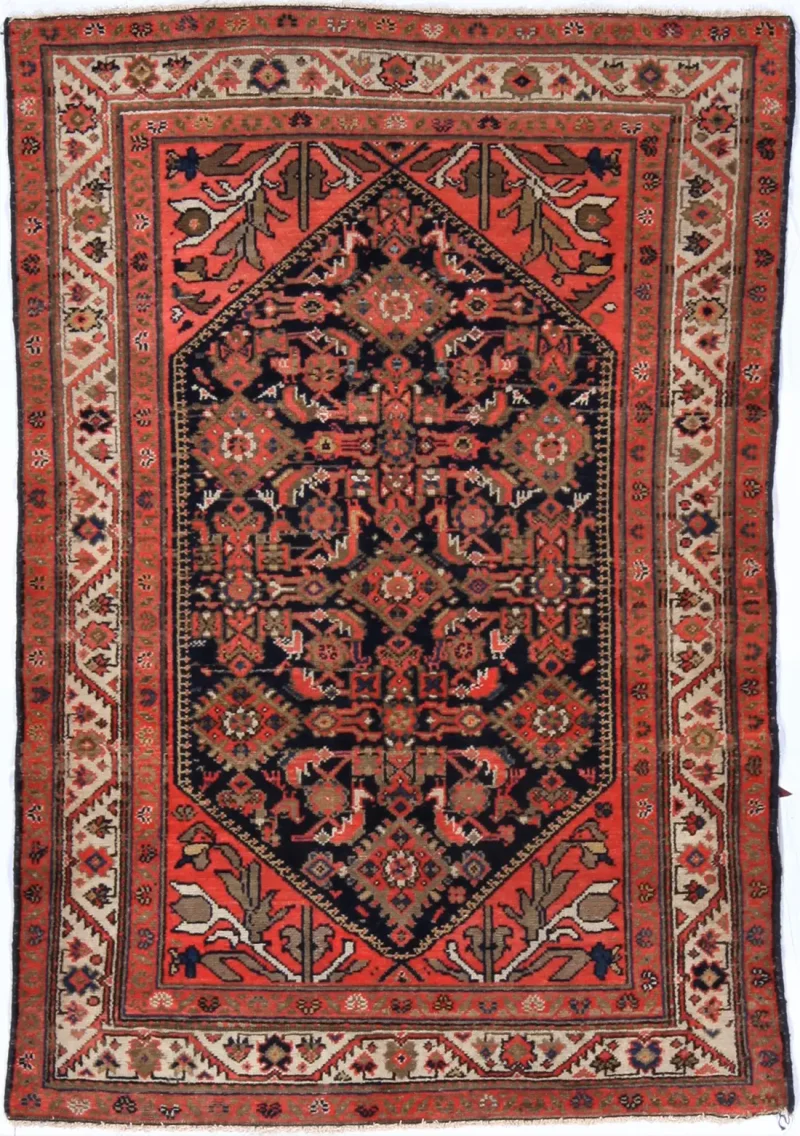 Persian-One of a Kind Malayer Navy  -  3' 3'' x  4' 9''
