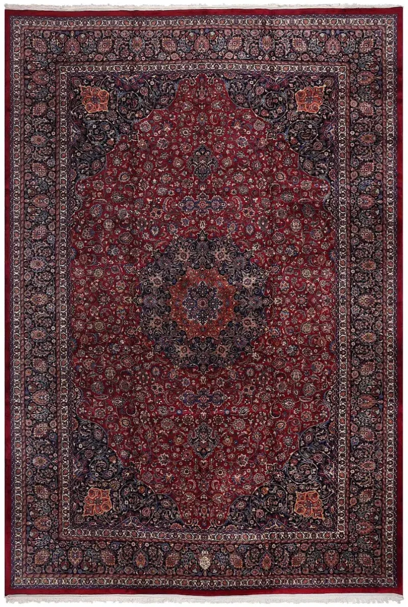 Persian-One of a Kind Mashad Red/Navy  -  13'  x  20' 