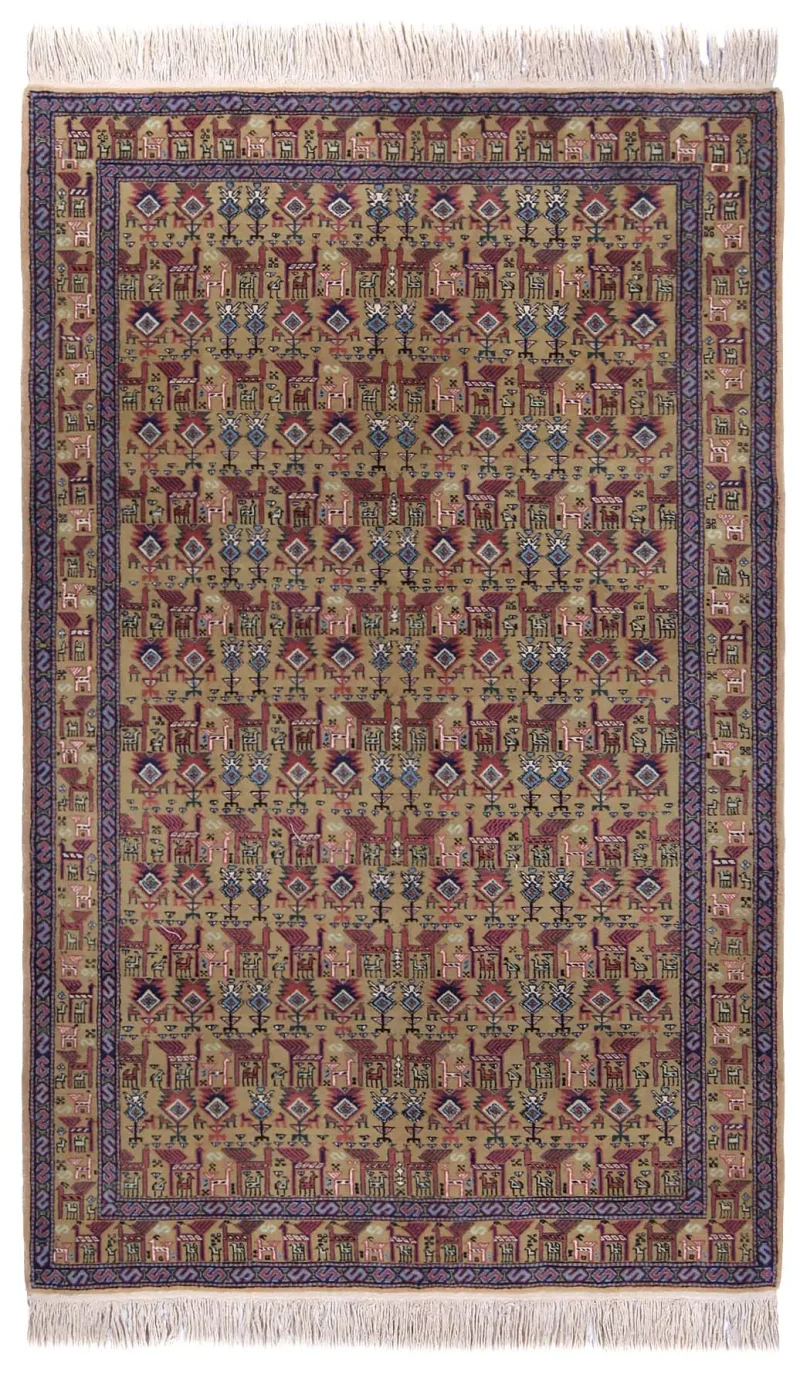 Persian-One of a Kind Meshkin Celadon  -  5' 8'' x  9' 