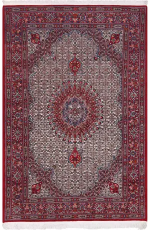 Persian-One of a Kind Moud Ivory/Red - 6' 1'' x 10' 1''