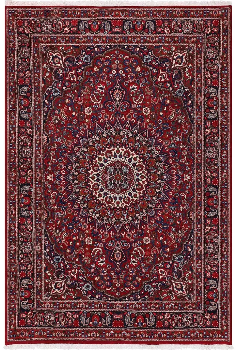 Persian-One of a Kind Moud Red/Navy  -  6' 6'' x  9' 9''