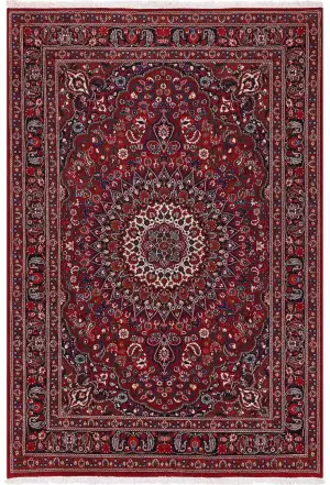 Persian-One of a Kind Moud Red/Navy - 6' 6'' x 9' 9''