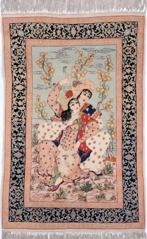 Persian-One of a Kind Pictorial Multi - 3' 5'' x 5' 4''
