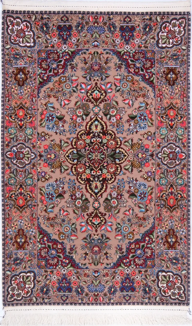 Persian-One of a Kind Qum Multi  -  3'  x  5' 