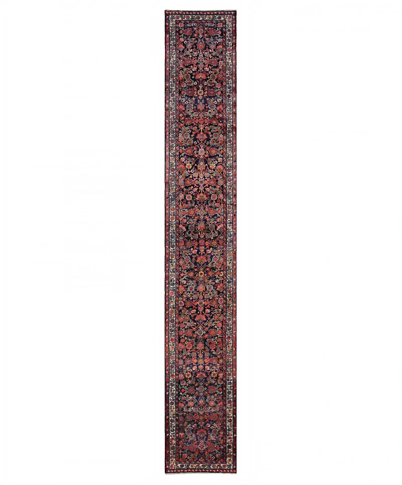 Persian-One of a Kind Sarouk Blue  -  3' 1'' x  19' 3''