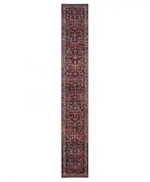 Persian-One of a Kind Sarouk Blue - 3' 1'' x 19' 3''