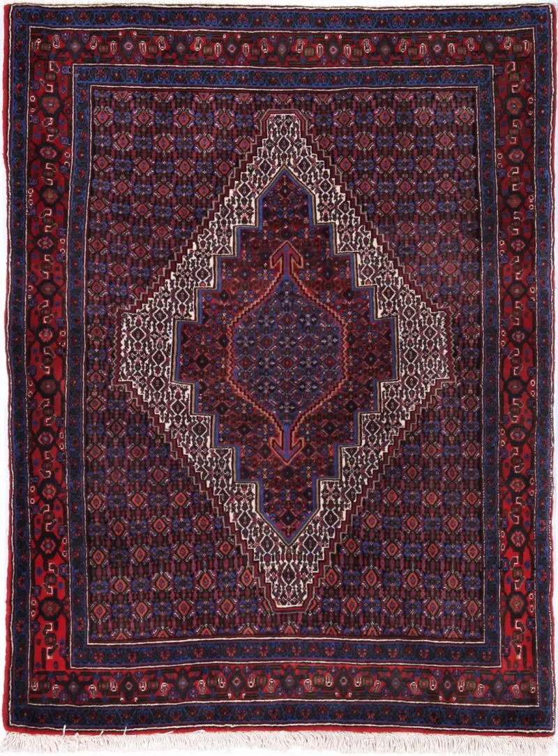 Persian-One of a Kind Senneh Navy  -  4'  x  5' 3''