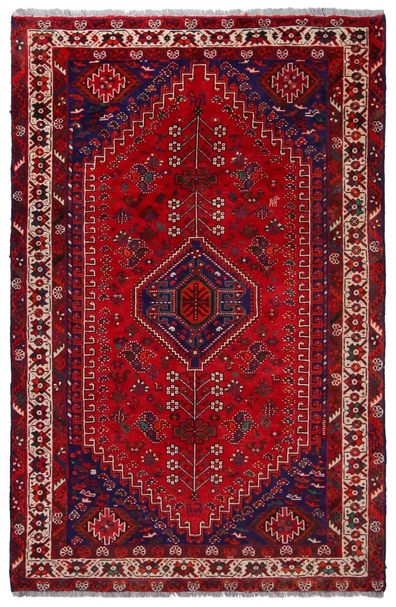 Persian-One of a Kind Shiraz Ivory  -  5' 4'' x  8' 3''