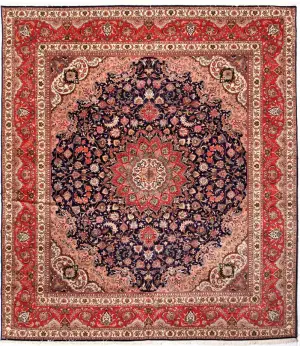 Persian-One of a Kind Tabriz Navy - 9' 1'' x 11' 6''