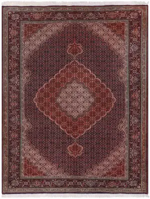 Persian-One of a Kind Tabriz Mahi Navy/Rust - 7' x 10'