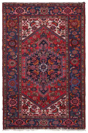 Persian-One of a Kind Zanjan Teal - 4' 6'' x 6' 9''