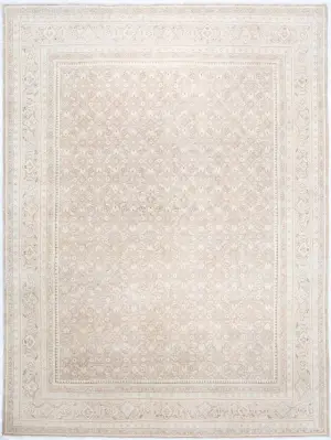 Persian Vintage Distressed Tabriz Sand - 9' x 12'