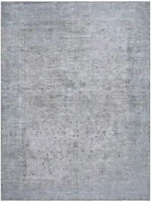 Persian Vintage Distressed Traditional Ice Blue - 9' 5'' x 12' 11''
