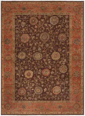 Resham Agra Brown/Rust - 10' 2'' x 14'
