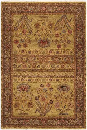 Resham Transitional Brown - 4' 1'' x 6'