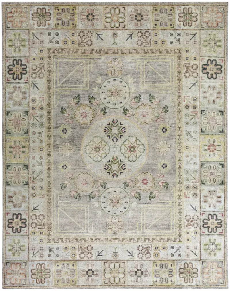 Rivyan RVYN-02 Light Grey/Multi  -  7' 11'' x  10' 2''