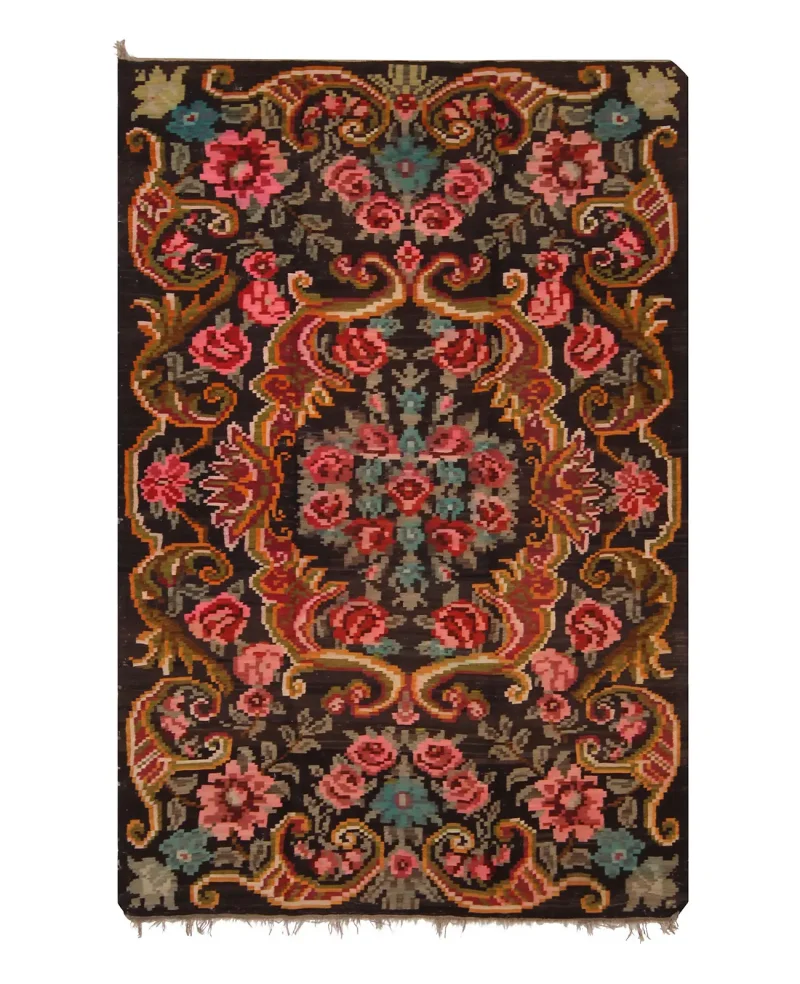 Russian Kilim Bessarabian Brown/Multi  -  5' 4'' x  8' 8''