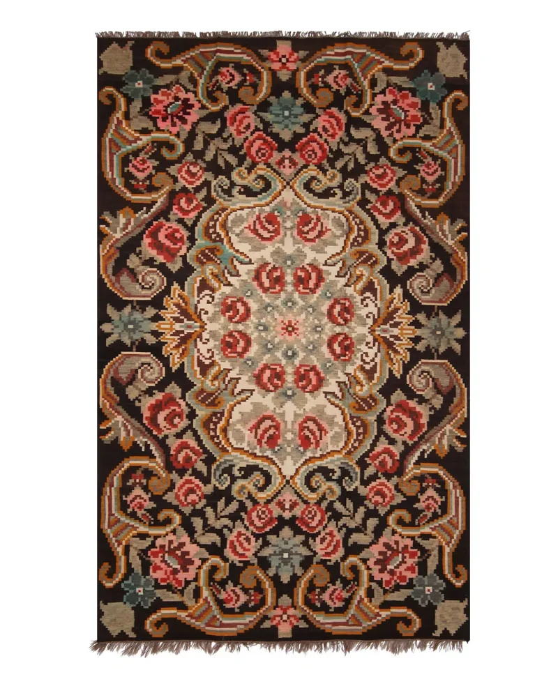 Russian Kilim Bessarabian Brown/Multi  -  5' 11'' x  9' 11''