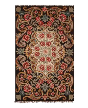 Russian Kilim Bessarabian Brown/Multi - 5' 11'' x 9' 11''