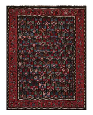 Russian Kilim Kilim Black/Multi - 7' 4'' x 10' 2''