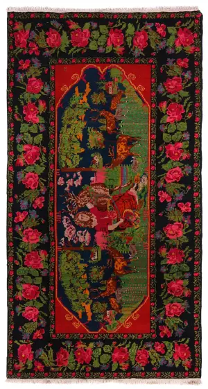 Russian-One of a Kind Bessarabian Blue - 4' 6'' x 8' 6''