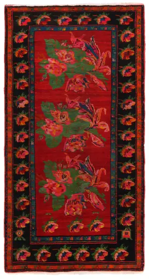Russian-One of a Kind Bessarabian Red - 4' 6'' x 8' 8''