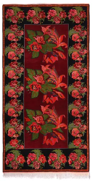 Russian-One of a Kind Bessarabian Red - 4' 5'' x 8' 5''