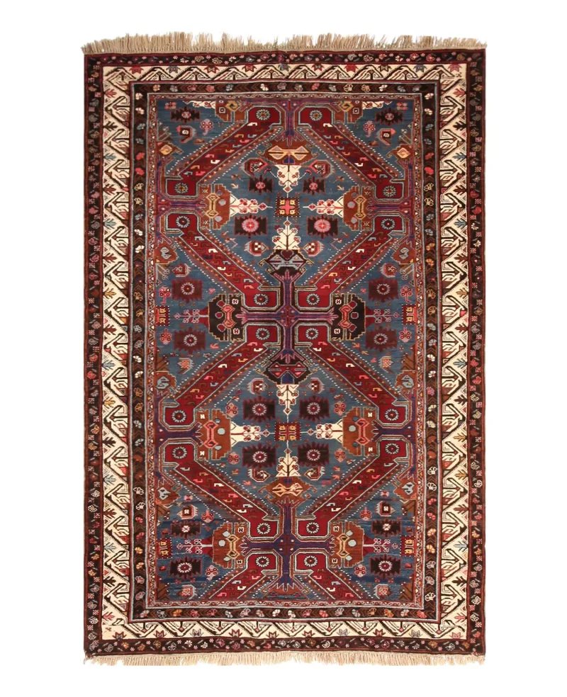 Russian-One of a Kind Caucasian Blue/Multi  -  5' 10'' x  9' 9''